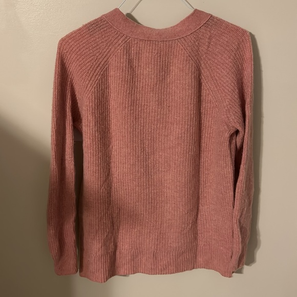 Madewell Dusty Rose Pink Button Sweater - Small - Picture 2 of 3